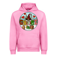 Fuchsia Pink Christmas Gnome Urban Hoodie - FaDigitalArtStudio