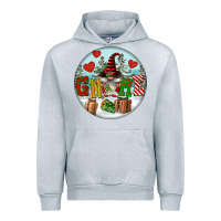 Heather Grey Christmas Gnome Urban Hoodie - FaDigitalArtStudio