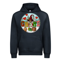 Navy Christmas Gnome Urban Hoodie - FaDigitalArtStudio