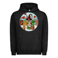 Pigment Black Christmas Gnome Urban Hoodie - FaDigitalArtStudio