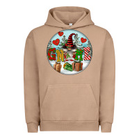 Pigment Burro Christmas Gnome Urban Hoodie - FaDigitalArtStudio
