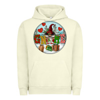 Pigment Pistachio Christmas Gnome Urban Hoodie - FaDigitalArtStudio