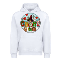White Christmas Gnome Urban Hoodie - FaDigitalArtStudio