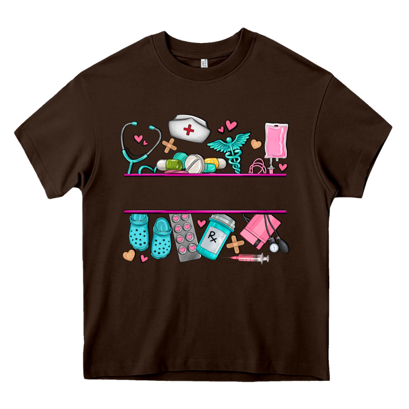 Nurse Elements With Costom Name Heavy Core Tee by AdoDesignShop | Teevron