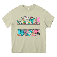 Mossy nurse elements with costom name Heavy Core Tee - AdoDesignShop