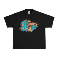 Black gemstone wood leopard patch Urban Heavy Tee - AdoDesignShop