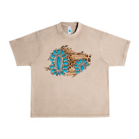 French Oak gemstone wood leopard patch Urban Heavy Tee - AdoDesignShop
