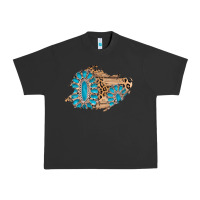 Pigment Black gemstone wood leopard patch Urban Heavy Tee - AdoDesignShop