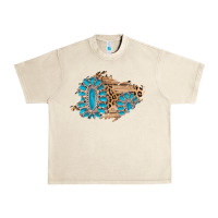 Sandshell gemstone wood leopard patch Urban Heavy Tee - AdoDesignShop