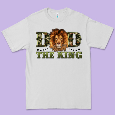 Dad The King Premium Tee Designed By Artiststas