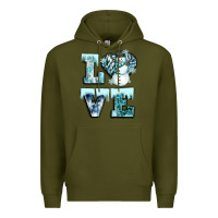 Army Green love winter Premium Hoodie - CowGirlArtShop
