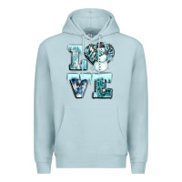 Blue Mist love winter Premium Hoodie - CowGirlArtShop