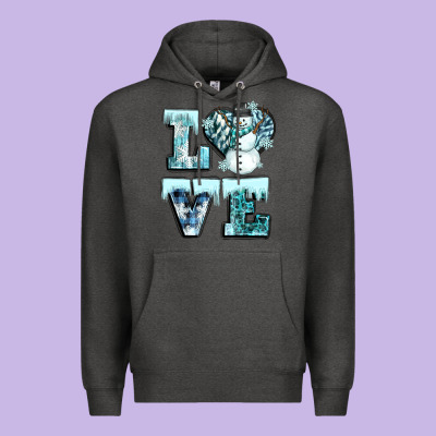 Love Winter Premium Hoodie Designed By Cowgirlartshop
