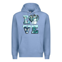 Colony Blue love winter Premium Hoodie - CowGirlArtShop