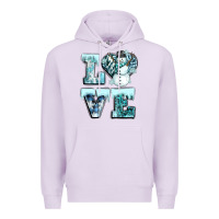 Lilac love winter Premium Hoodie - CowGirlArtShop