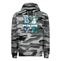 Slate Camo love winter Premium Hoodie - CowGirlArtShop