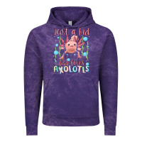 Cloud Purple just a kid who loves axolotls Vintage Hoodie - MaliasSmallBusiness