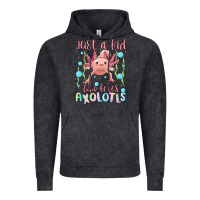 Vintage Black just a kid who loves axolotls Vintage Hoodie - MaliasSmallBusiness