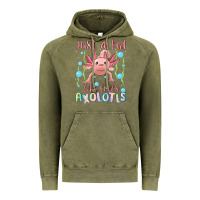Vintage Olive just a kid who loves axolotls Vintage Hoodie - MaliasSmallBusiness