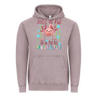 Vintage Zinc just a kid who loves axolotls Vintage Hoodie - MaliasSmallBusiness
