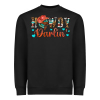 Black Western Howdy Darlin Heavyweight Sweatshirt - BundleAndBundleShop