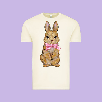 Easter Rabbit Vintage Tee Designed By Nancycooperartshop