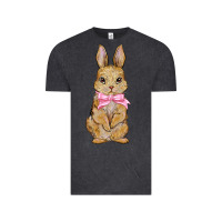 Vintage Black Easter rabbit Vintage Tee - NancyCooperArtShop