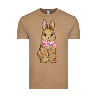 Vintage Coffee Easter rabbit Vintage Tee - NancyCooperArtShop