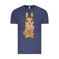 Vintage Denim Easter rabbit Vintage Tee - NancyCooperArtShop