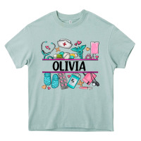 Arona nurse elements with costom name Heavy Core Tee - AdoDesignShop