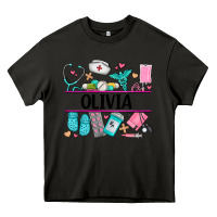 Asphalt nurse elements with costom name Heavy Core Tee - AdoDesignShop