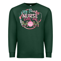 Sports Green My favorite Nurse calls me mom Premium Sweatshirt - CowGirlArtShop
