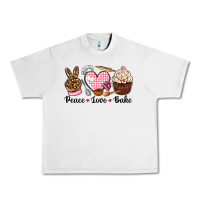 Lunar Rock peace love bake Urban Heavy Tee - NancyCooperArtShop