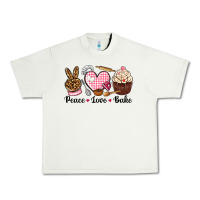 Pistachio peace love bake Urban Heavy Tee - NancyCooperArtShop
