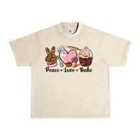 Sandshell peace love bake Urban Heavy Tee - NancyCooperArtShop