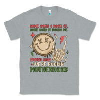 Heather Grey some days i rock it some days it rocks me either w Classic Tee - MaliasSmallBusiness