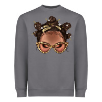 Storm Afro Bantu Knots Hairstyles Messy Bun With Clasp Bbs  2 Heavyweight Sweatshirt - BundleAndBundleShop