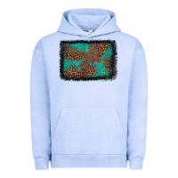 Pigment Grape Ice western leopard turquoise glitter tooled leather Urban Hoodie - FaDigitalArtStudio