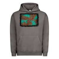 Pigment Tornado western leopard turquoise glitter tooled leather Urban Hoodie - FaDigitalArtStudio