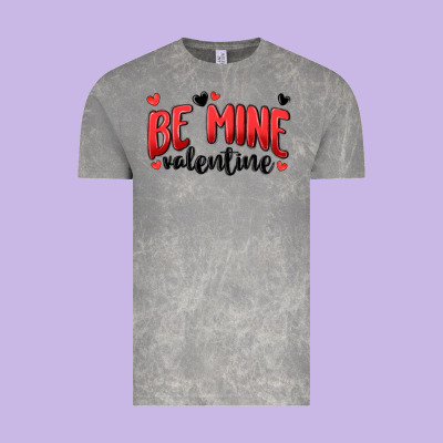 Be Mine Valentine Vintage Tee Designed By Maliassmallbusiness