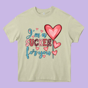 I'm A Sucker For You Heavy Core Tee Designed By Jahusdesignshop