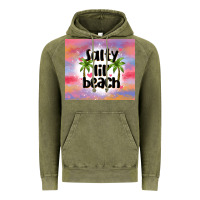 Vintage Olive salty lil' beach Vintage Hoodie - MaliasSmallBusiness