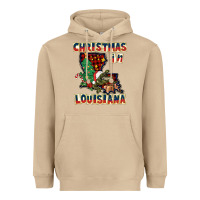 Mushroom christmas in louisiana Heavyweight Hoodie - CowGirlArtShop