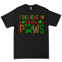 Black i believe in santa paws christmas Premium Tee - Jasminsmagicworld