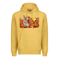 Antique Gold chinese new year 2023 rabbit year Premium Hoodie - CowGirlArtShop