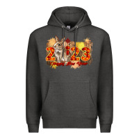 Charcoal Heather chinese new year 2023 rabbit year Premium Hoodie - CowGirlArtShop