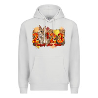 Dove Grey chinese new year 2023 rabbit year Premium Hoodie - CowGirlArtShop