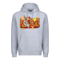 Heather Grey chinese new year 2023 rabbit year Premium Hoodie - CowGirlArtShop