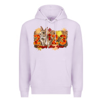 Lilac chinese new year 2023 rabbit year Premium Hoodie - CowGirlArtShop