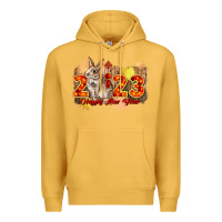 Mustard chinese new year 2023 rabbit year Premium Hoodie - CowGirlArtShop